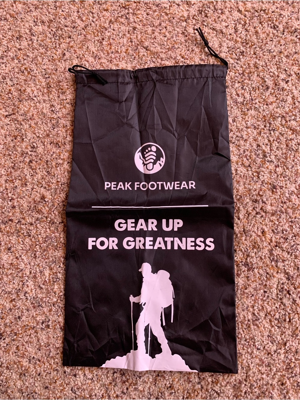 Black Drawstring Gear Bag